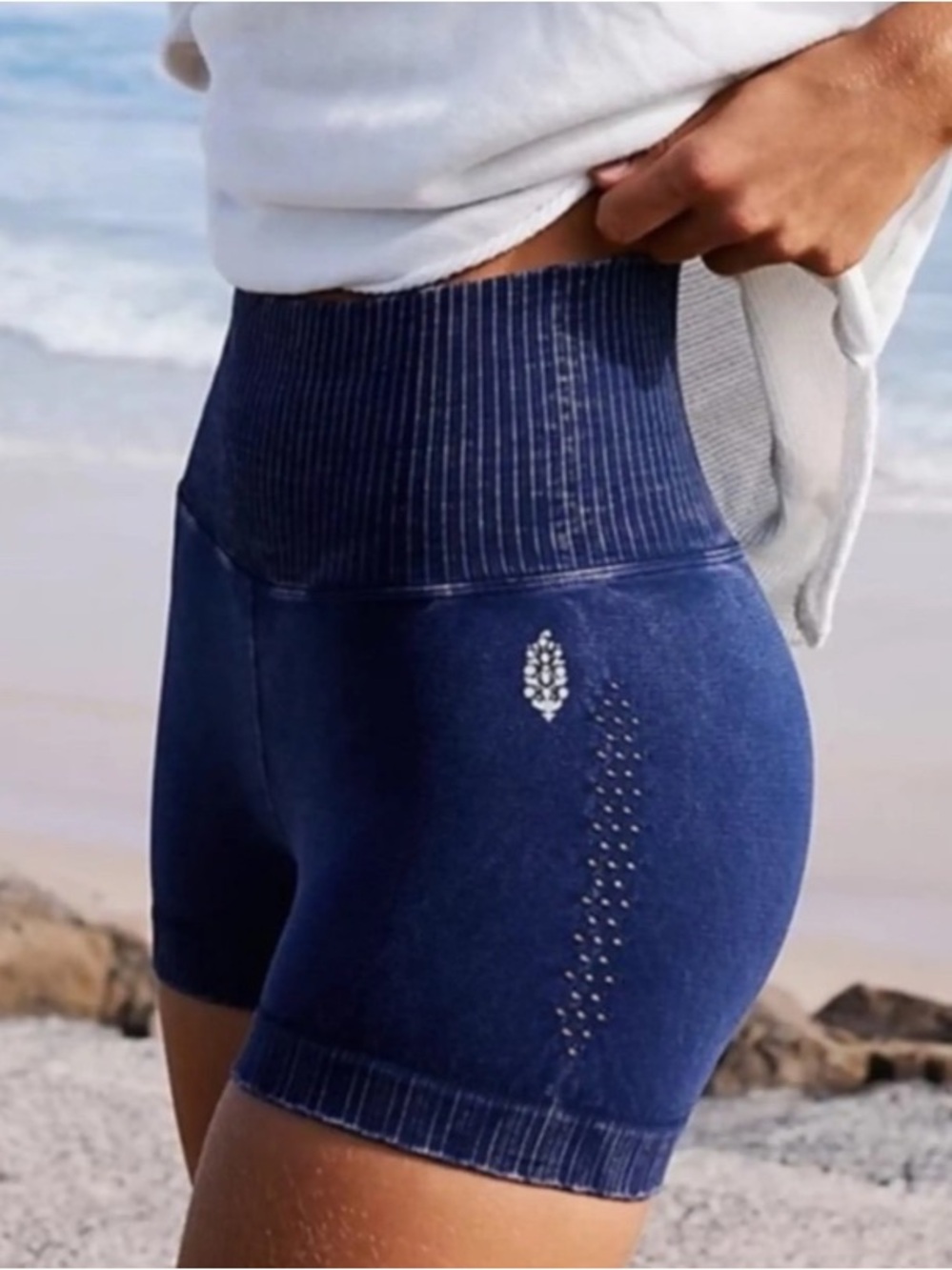Free People Good Karma High-Rise 2.75" Run Shorts